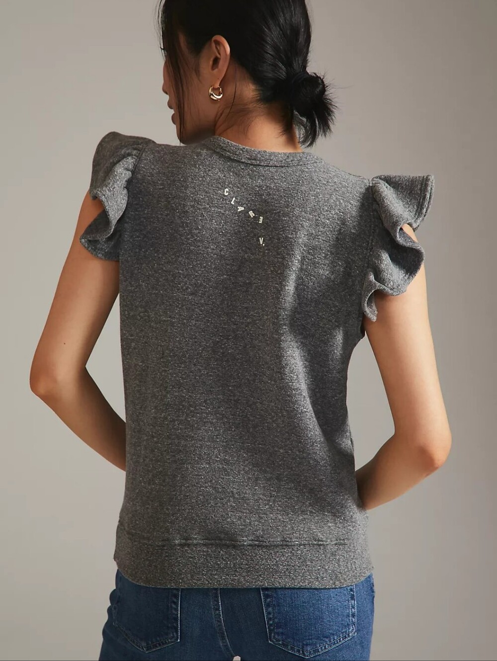 Clare V. Embroidered Ruffle Vest - Picture 2 of 8